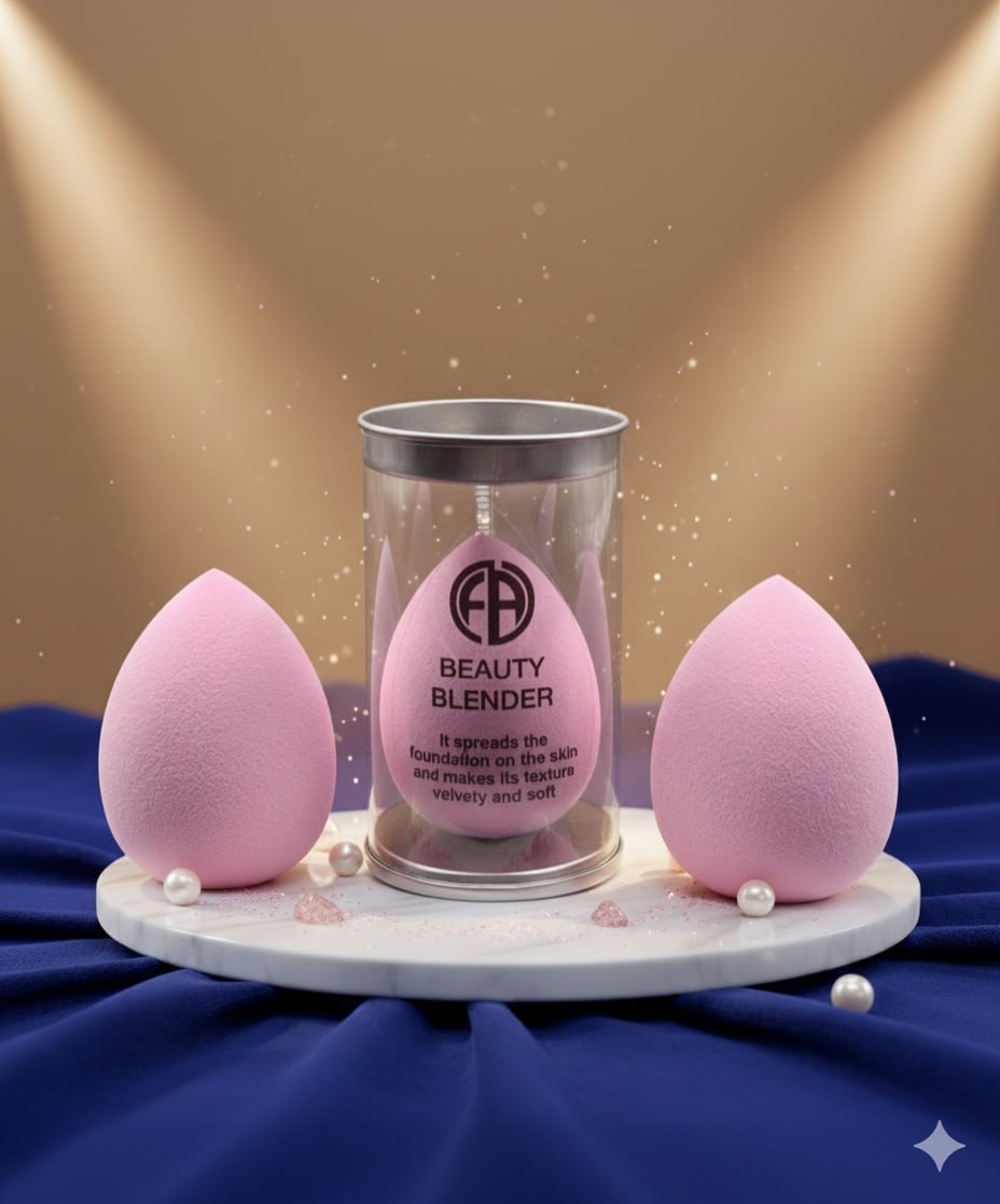 پد آرایشی بیوتی بلندر برند FA نرم و با کیفیت برای پخش کرم پودر